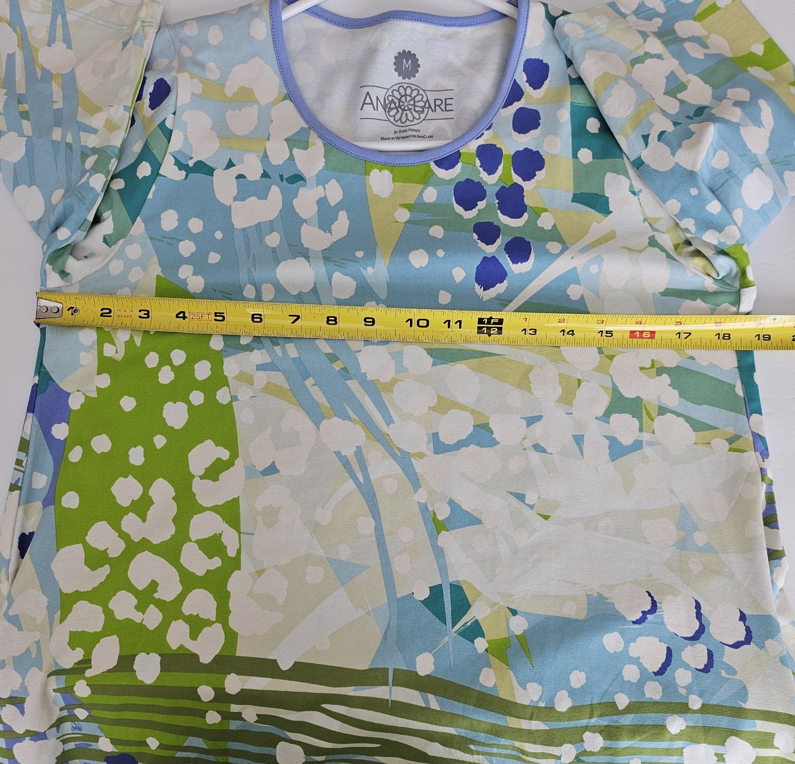 Ana Clare Medium Sundress Blue Green Tropical Beachy