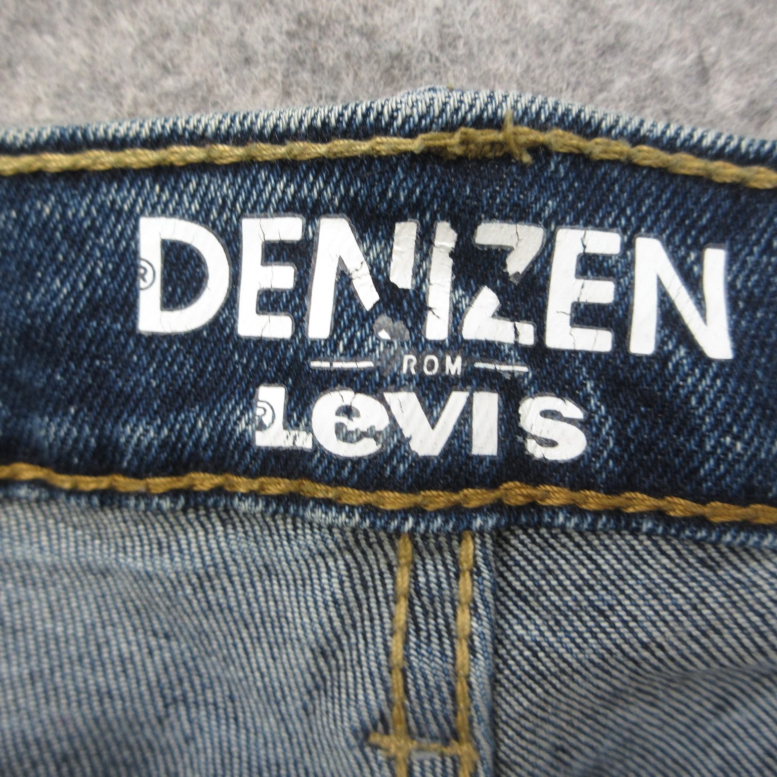 DENIZEN Levi’s 232 Men’s Blue Slim Straight Fit Jeans 36×34 Stretch Denim