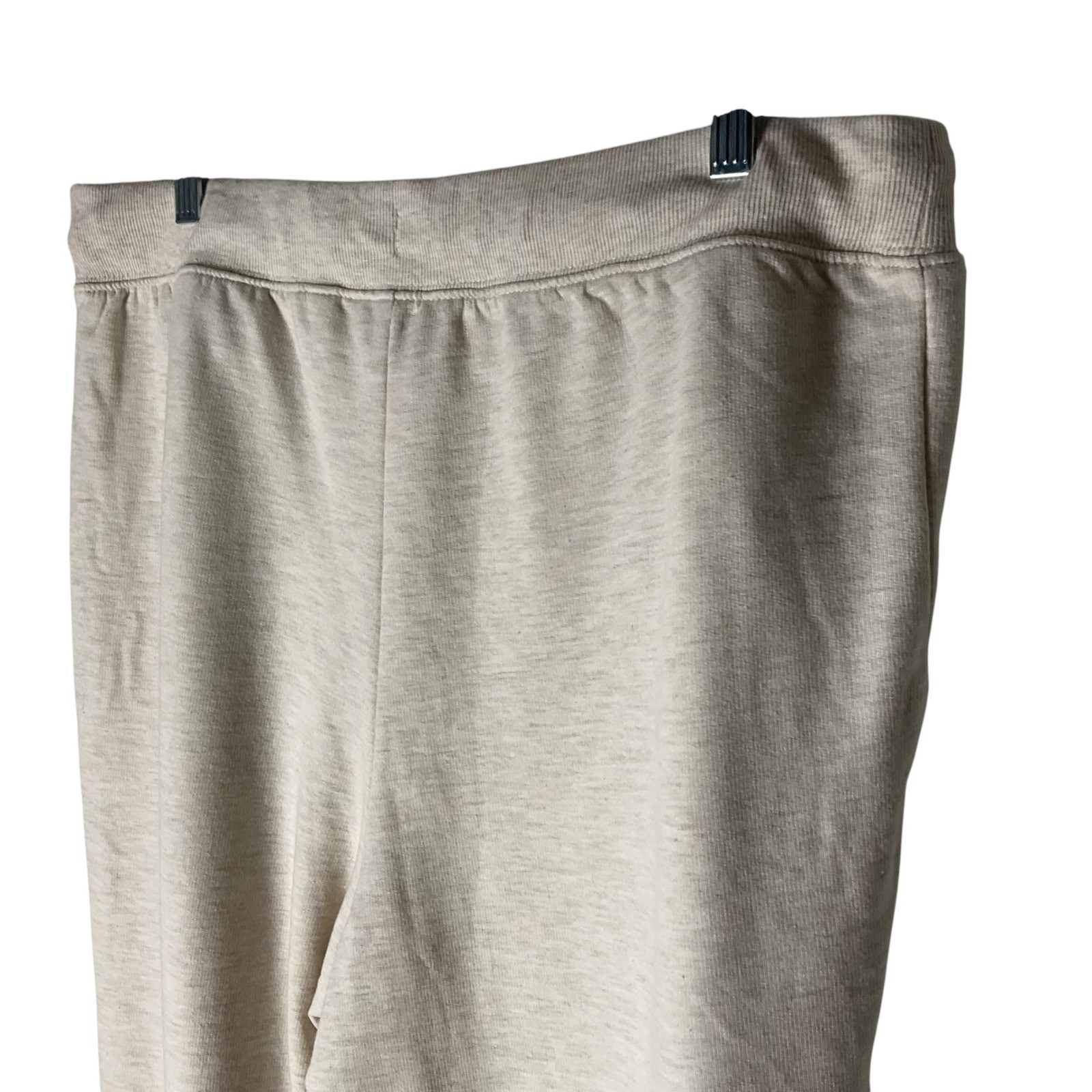 Encore by Idina Menzel Fleece Wide-Leg Pants A518987 Ivory Size Large NEW