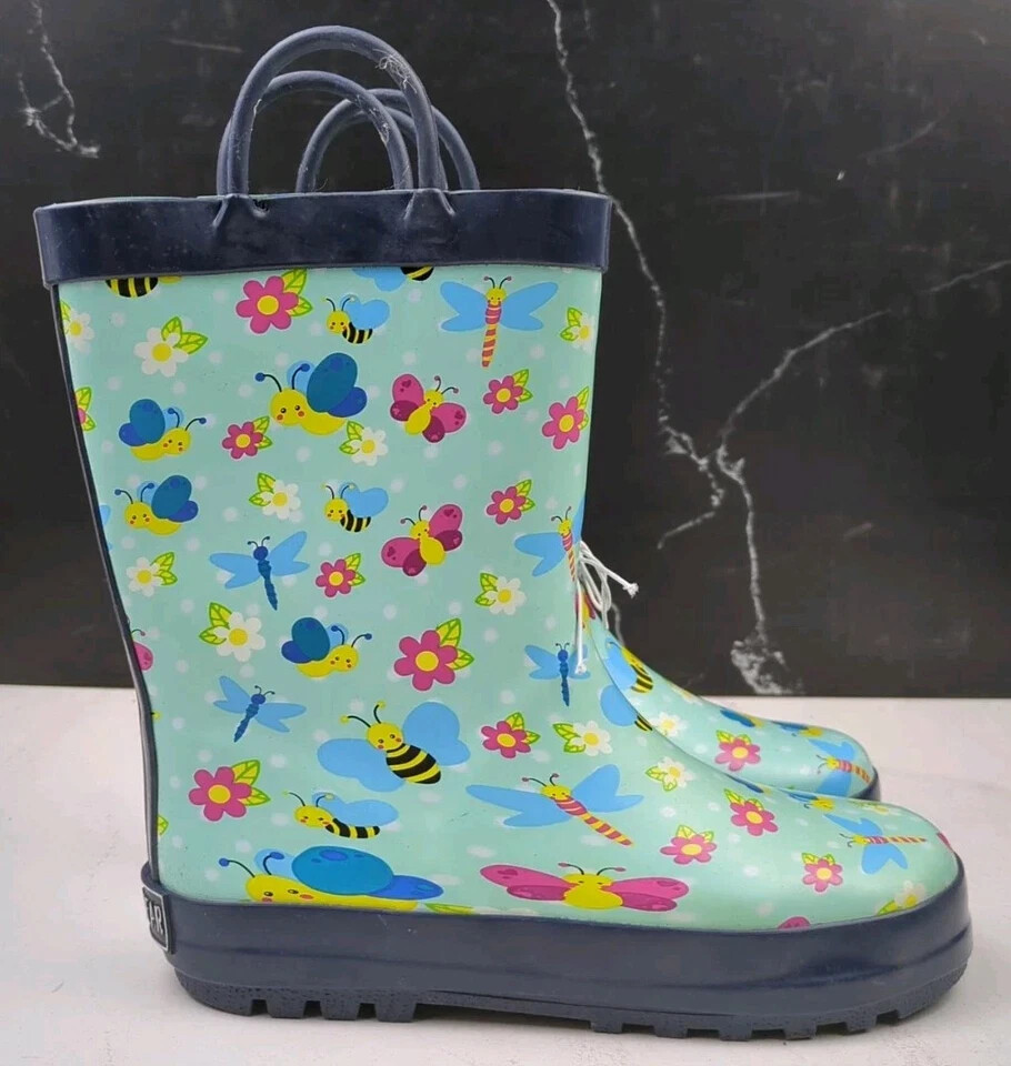 Mucky Wear Children’s Waterproof Patterned Loop Boot, Multi-Color, multi SZ