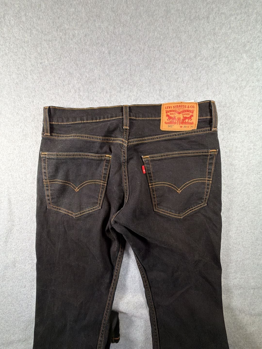 Levi’s 502 Regular Taper Fit Jeans 30×30 Black