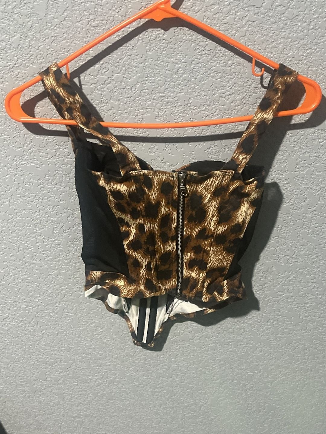Miaou Deville Leopard Print Corset Body Suit in Niki