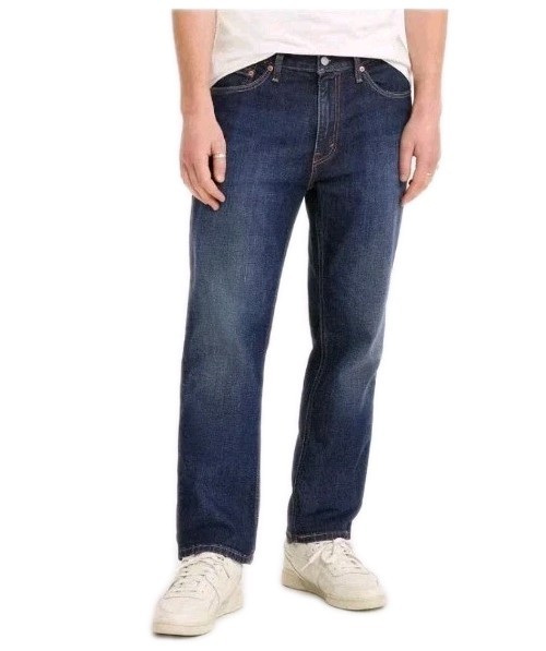 Levi Men 541 Athletic Taper Fit Jeans – Dark Blue Denim 42×30:
