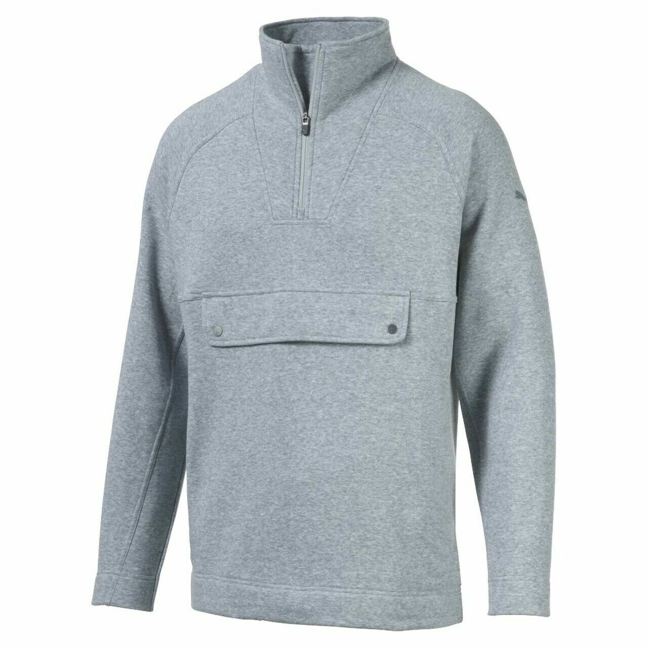 Puma Golf Fusion Quarry Heather 1/4 Zip Up Pull Over Sz X Large XL NEW 595118 01