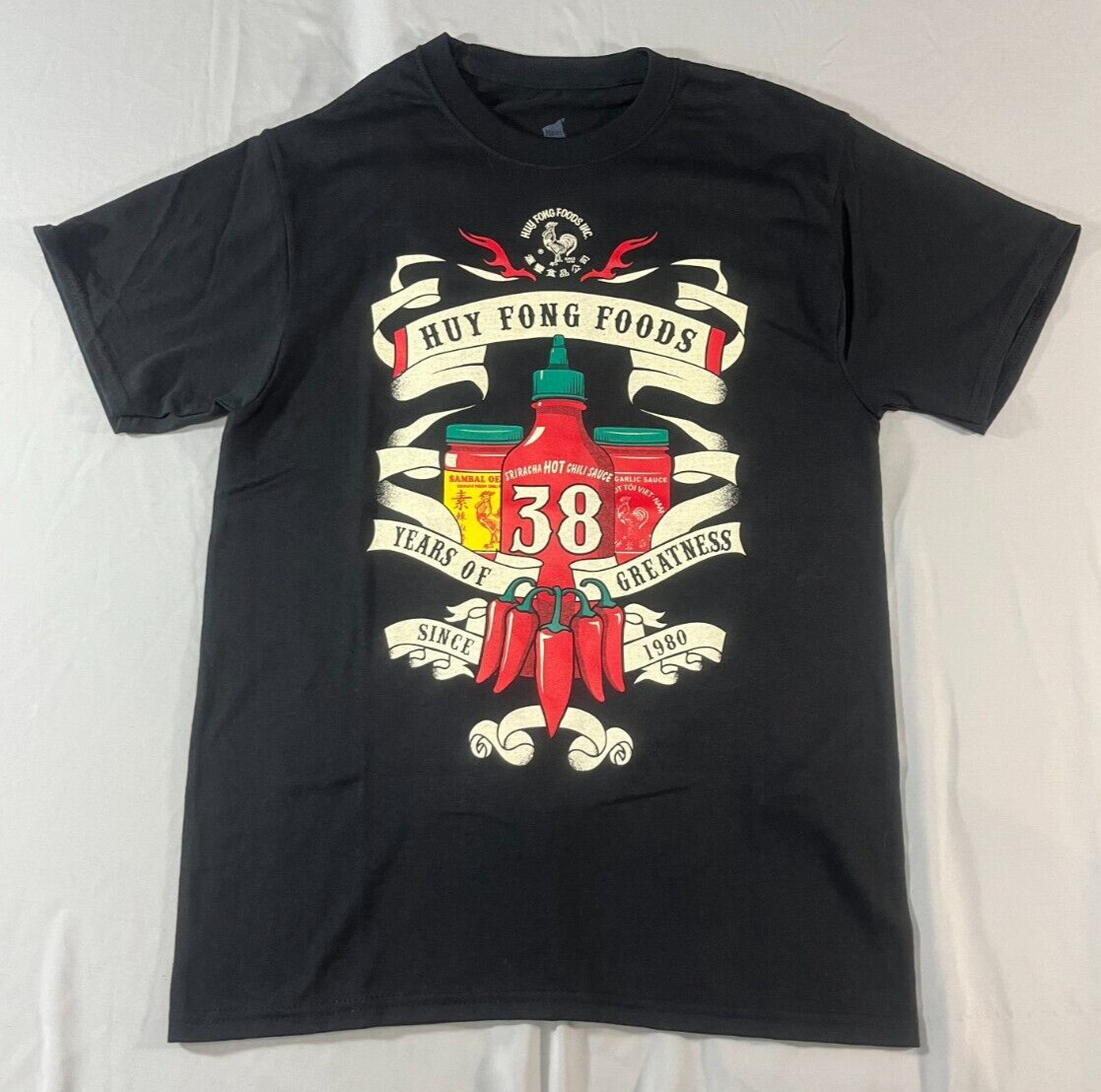 Huy Fong Sriracha Hot Sauce Adult Man Size Small Short Sleeve T-Shirt