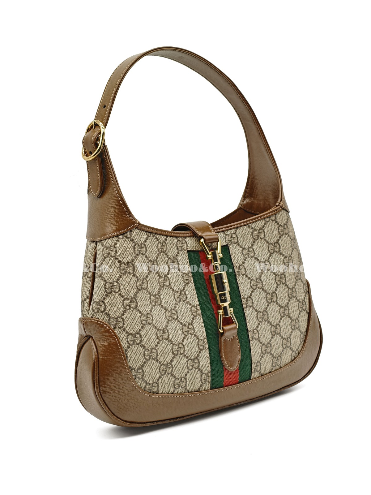 Gucci Jackie 1961 Half Moon Underarm Bag Canvas Bag Small Women’s 11×1.7×7.4 in