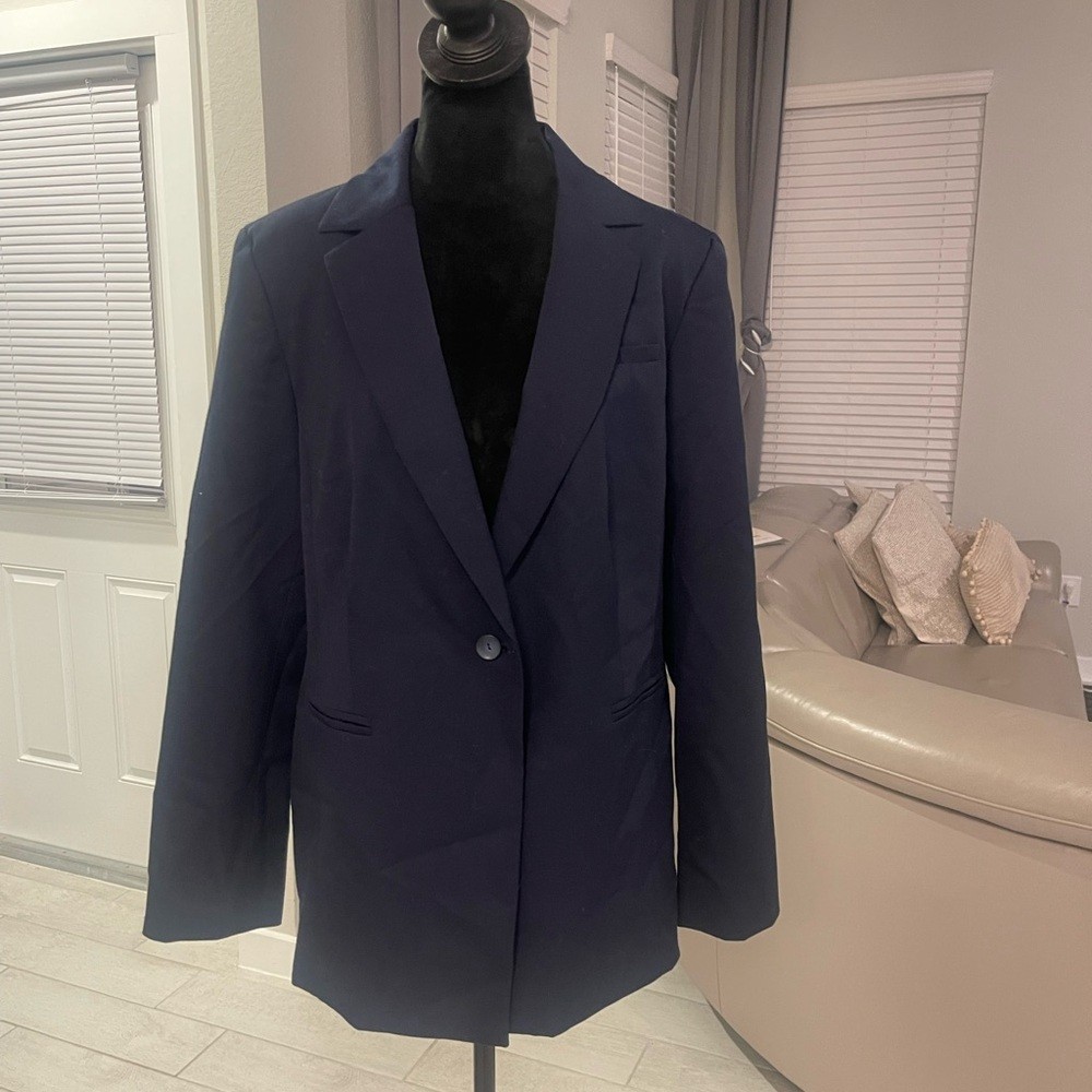 NWT Pendleton Virgin Wool Classic One Button women Blazer US 18
