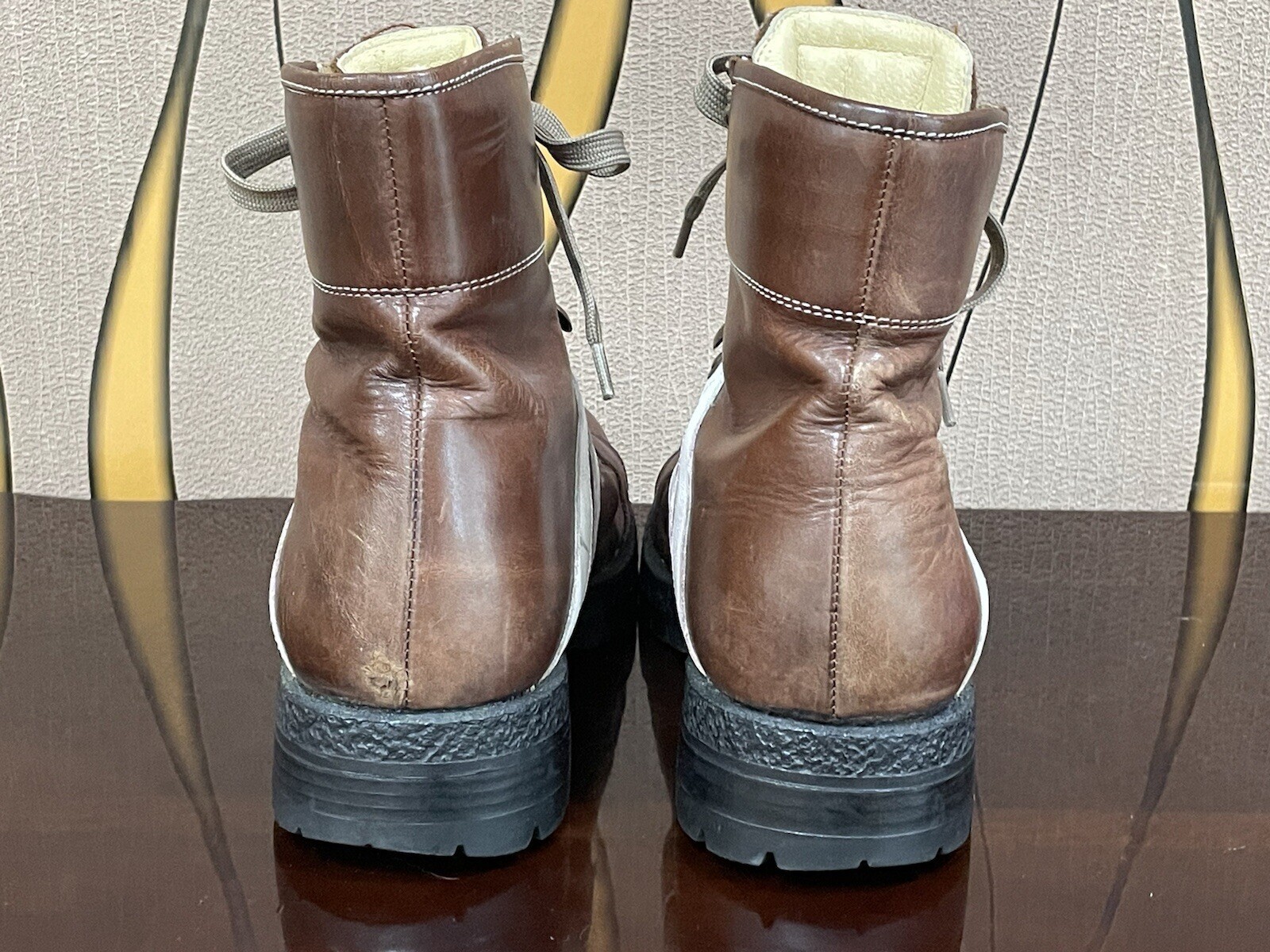 Cesare Paciotti Heroes Lace Up Leather Work Boots Mens Size 9 #A52