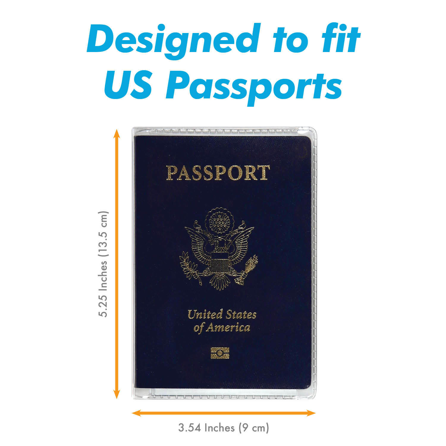 Clear Passport Cover Plastic Passport Protector Vinyl ID Card Protector Case 6pc