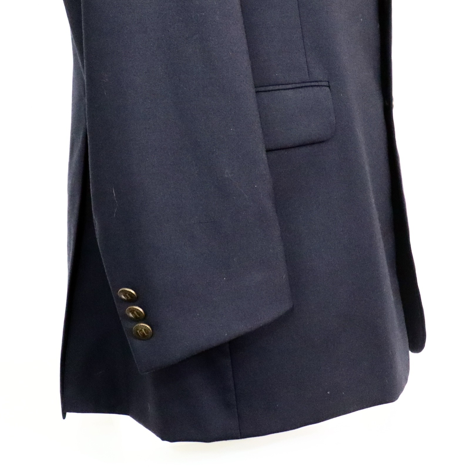 Mens Extra Long Blazer Size 44 Hickey Freeman Collection 44XL Brass Metal Button