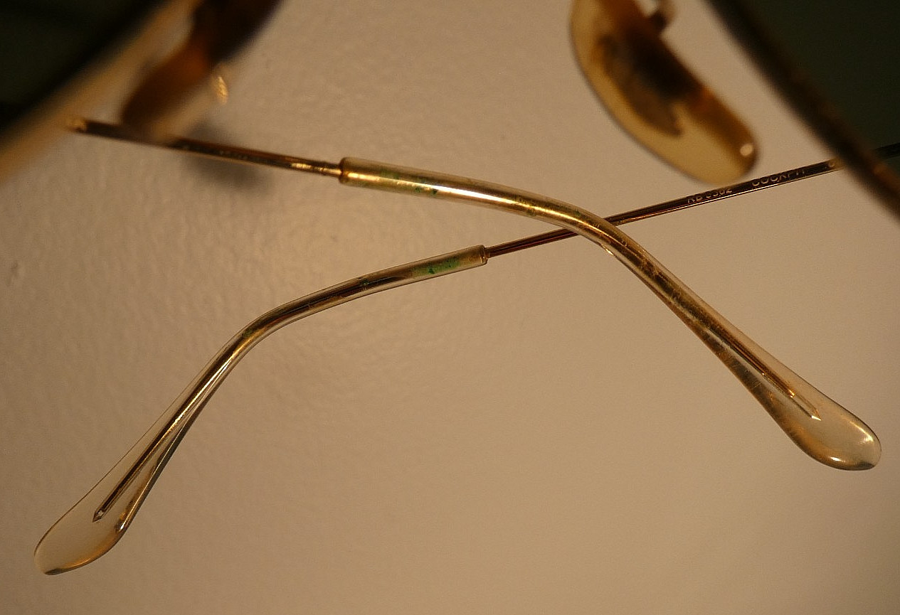 Vtg. RayBan Cockpit Aviator RB3362 004/58 59-14 3P Metal Glass G15 Sunglasses