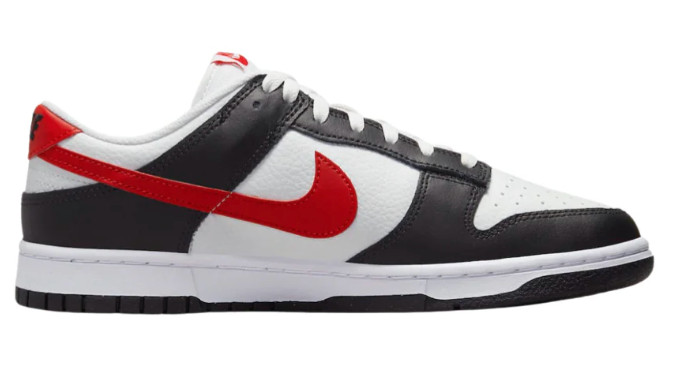 Nike Air Dunk Low Red Panda Black White Red Sneakers Size 8 FB3354 001