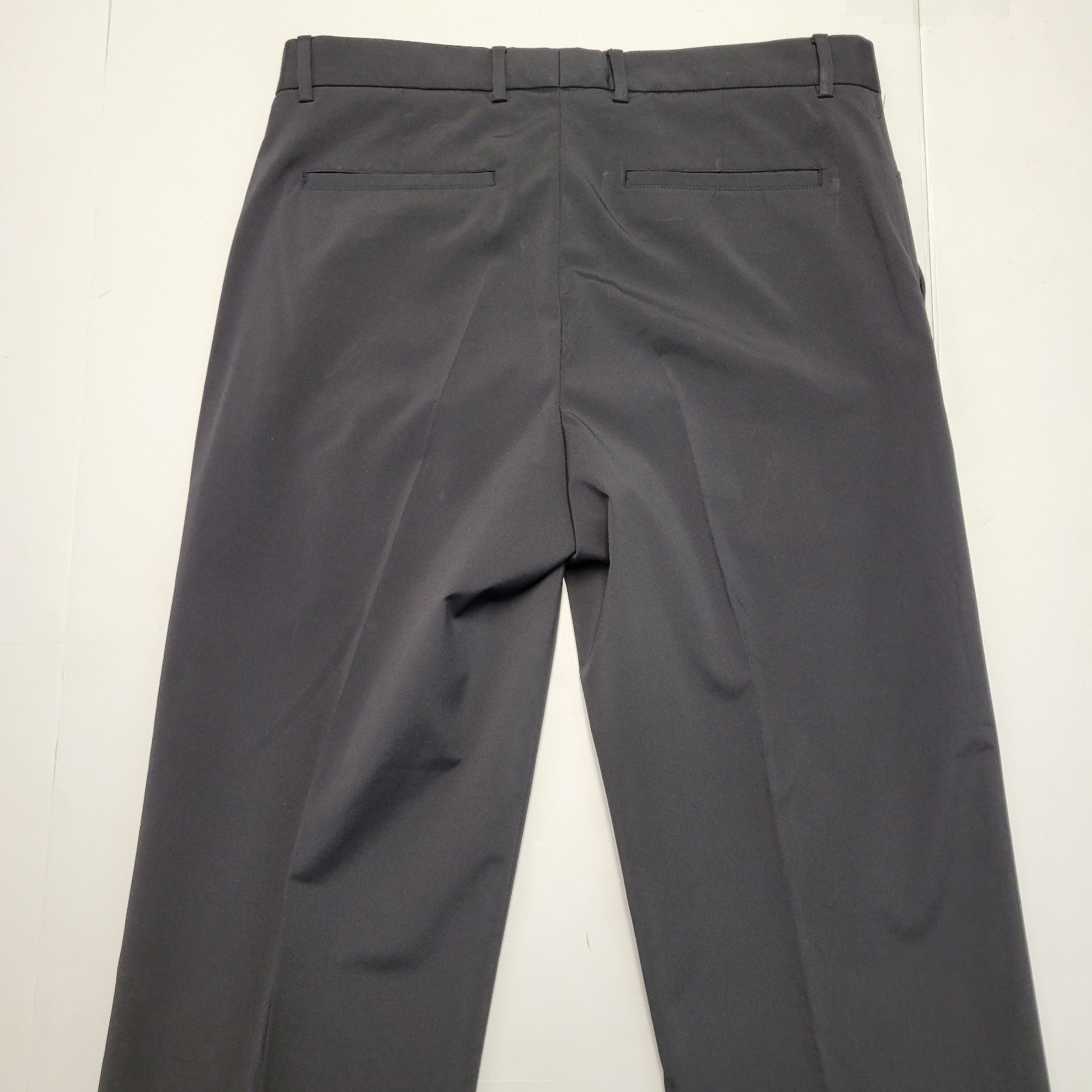 GREG NORMAN Stretch Poly Spandex Blend Golf Pants Men’s 34×29 Black Flat Front