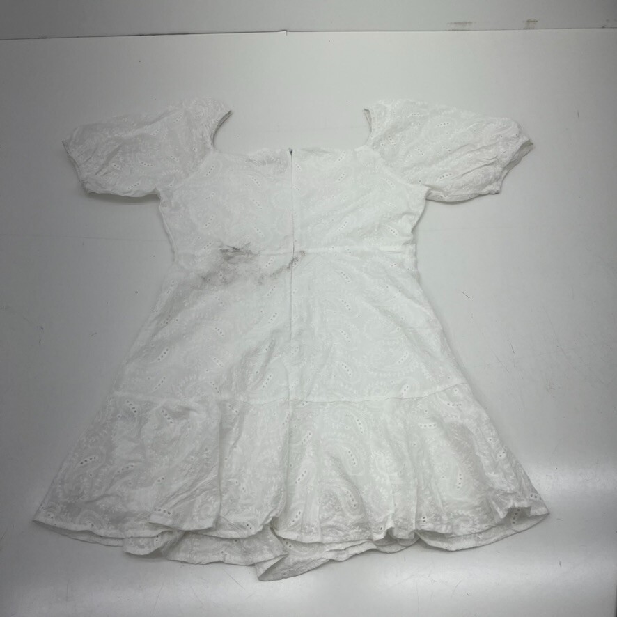 Shein White U-Neck Tiered Sundress Women’s Size Large