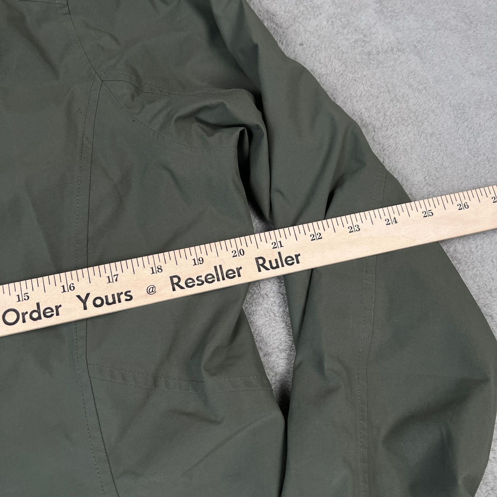 Marmot Jacket Womens L Hooded Waterproof Raincoat Green Fully Lined Zipper Shell