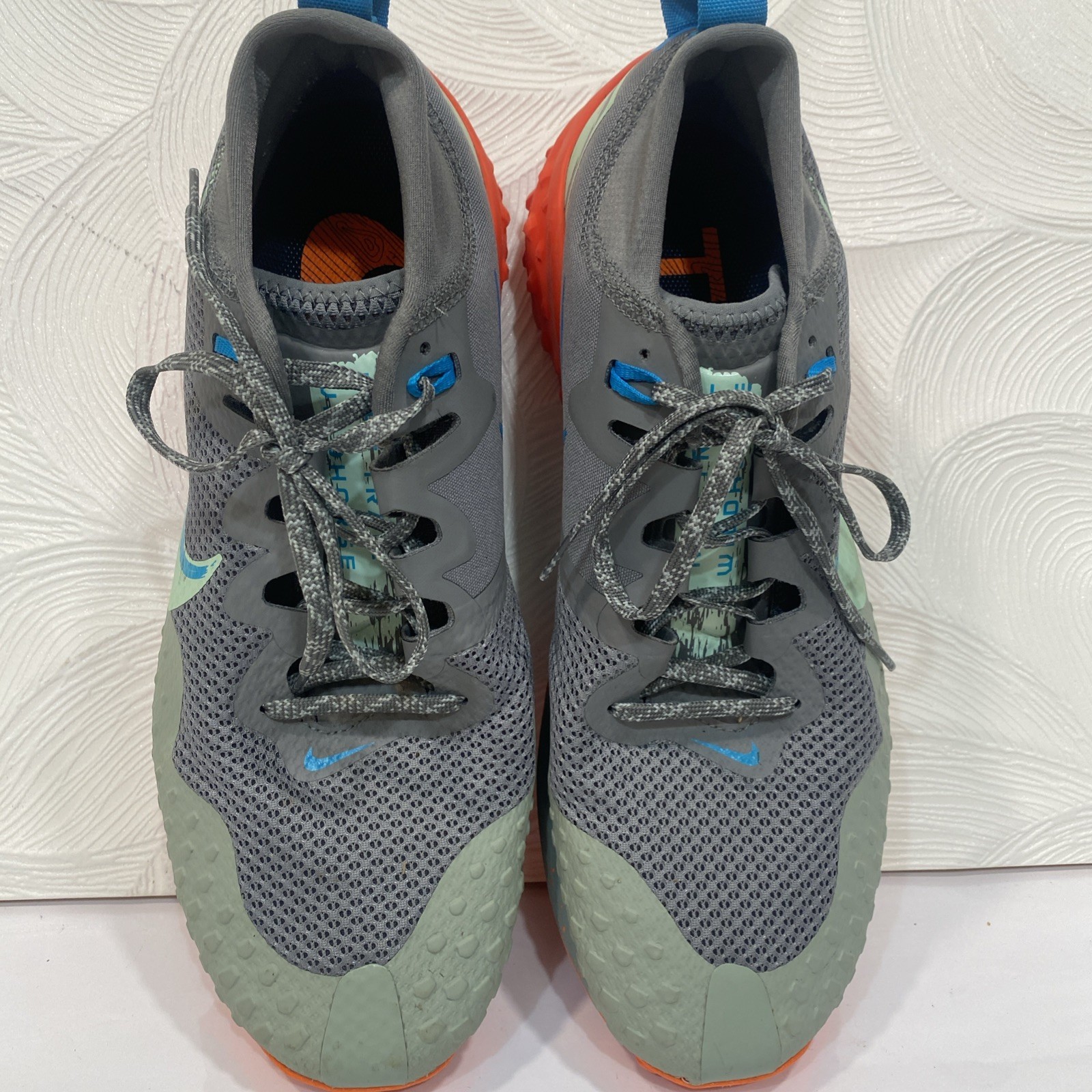 Nike Mens Wildhorse 7 Trail Running Shoes Grey Orange CZ1856-003 Size 12.5