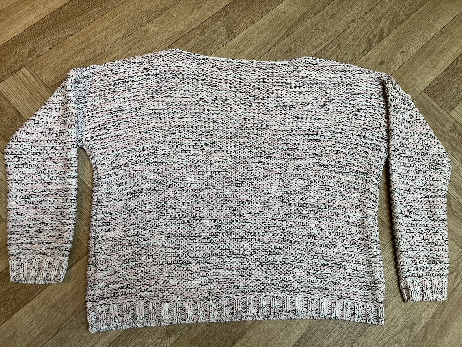 Anthology Salmon Pink Oversized Chunky Knit Ladies Jumper Size 16-18 XL