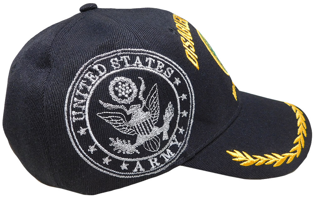 U.S. Army, Disabled Veteran, Emblem on bill, black hat, licensed *