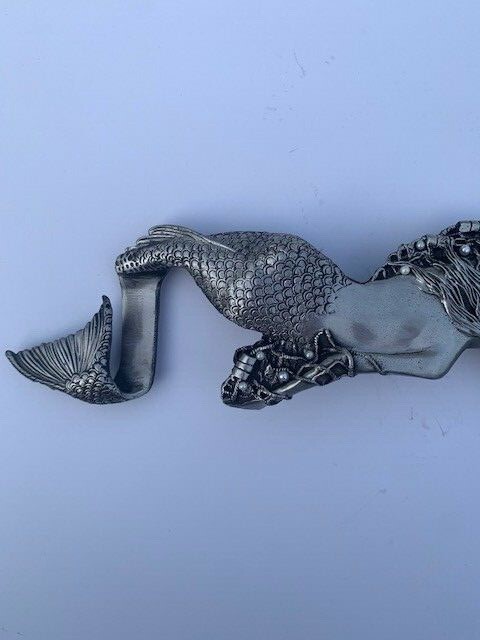 Multi Stone Large Mermaid Belt Buckle Solid Metal Stones Version 3