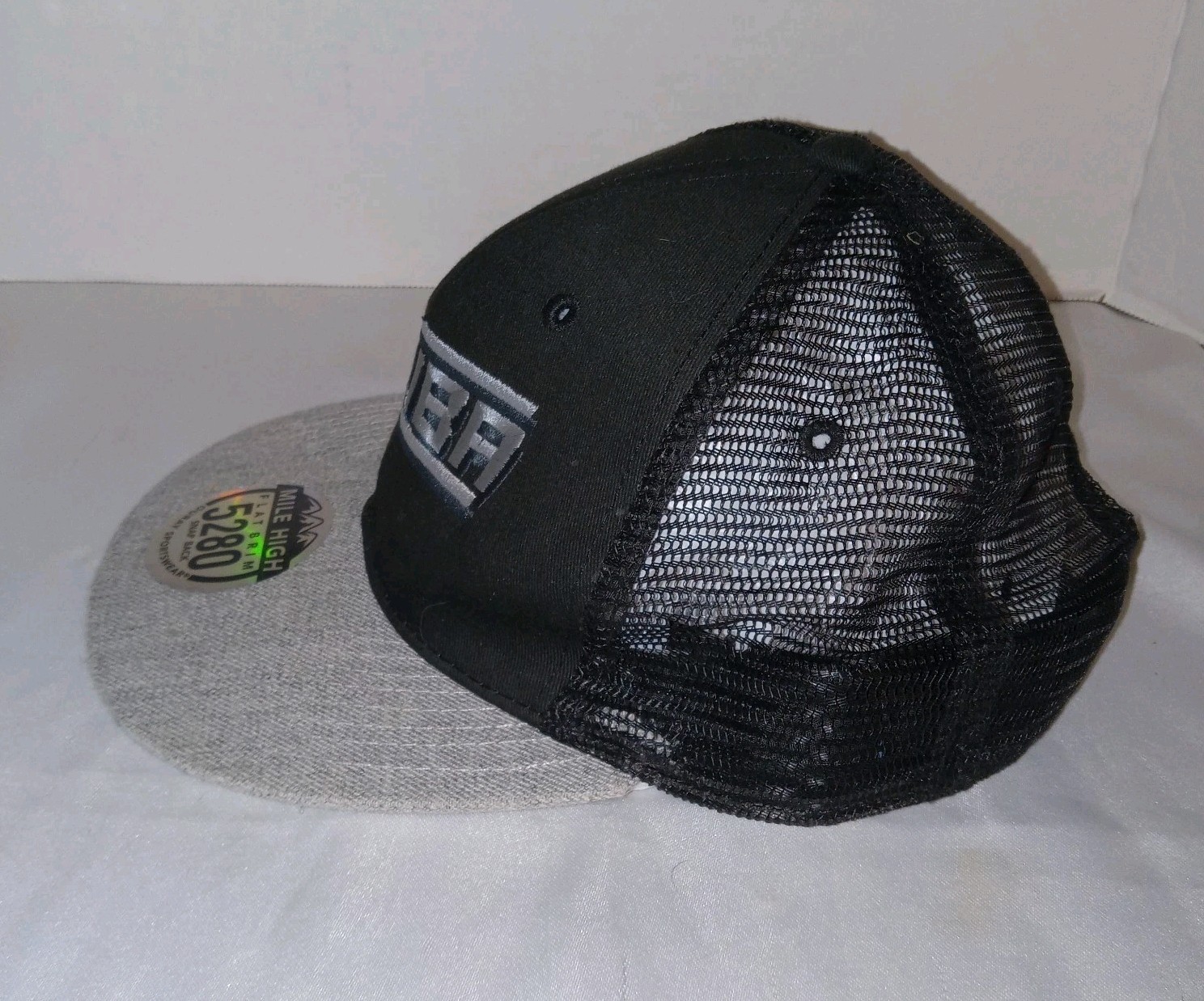 Aruba Hat Cap Snapback Black Gray Mile High 5280 Flat Brim Embroidered Mens