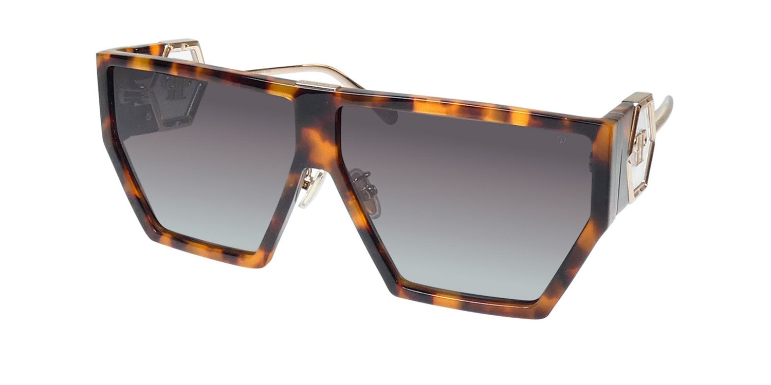 NEW PHILIPP PLEIN SPP040 SPACE ROCK PLEIN SUNGLASSES FULL-RIM ITALY 0728
