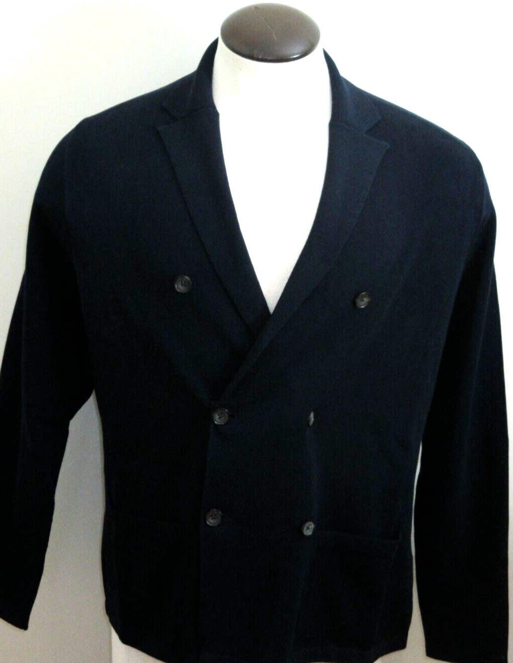 OOBE Brand Men’s East Bay Cardigan Double Breasted Sweater True Navy Blue NWT