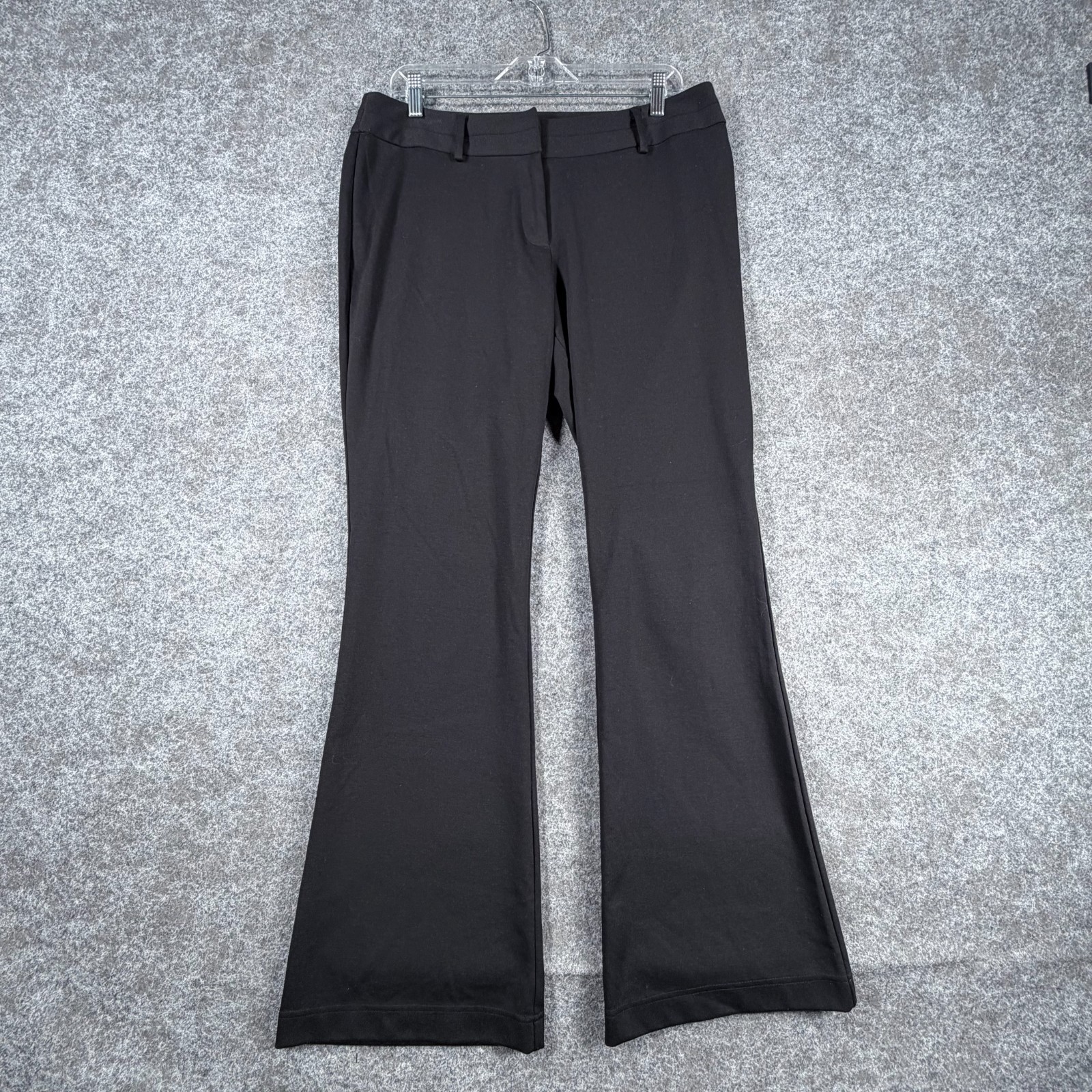 Chico’s So Slimming Ultra Flare Dress Pants Womens 15 Black Flat Front Classic