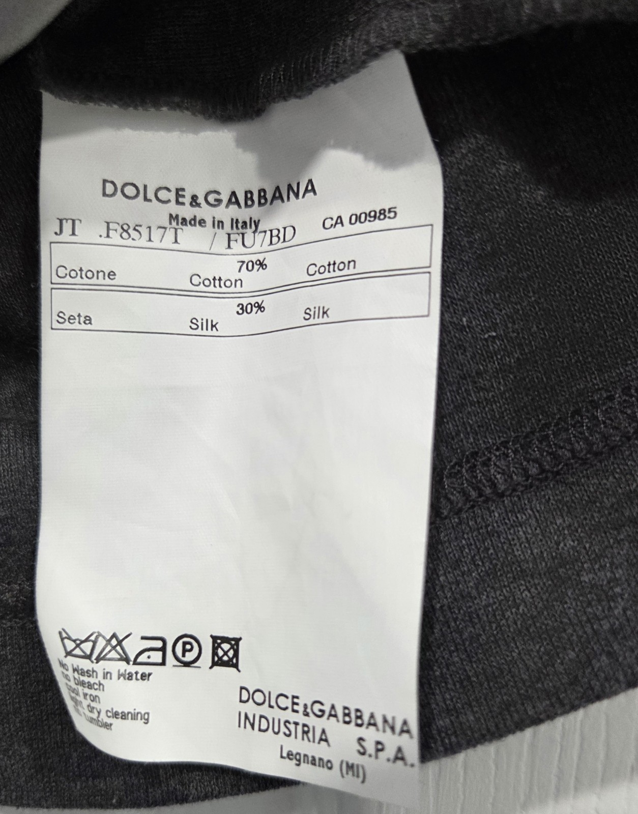Dolce & Gabbana D&G Grey Cotton Silk Bustier Top IT 44 US M