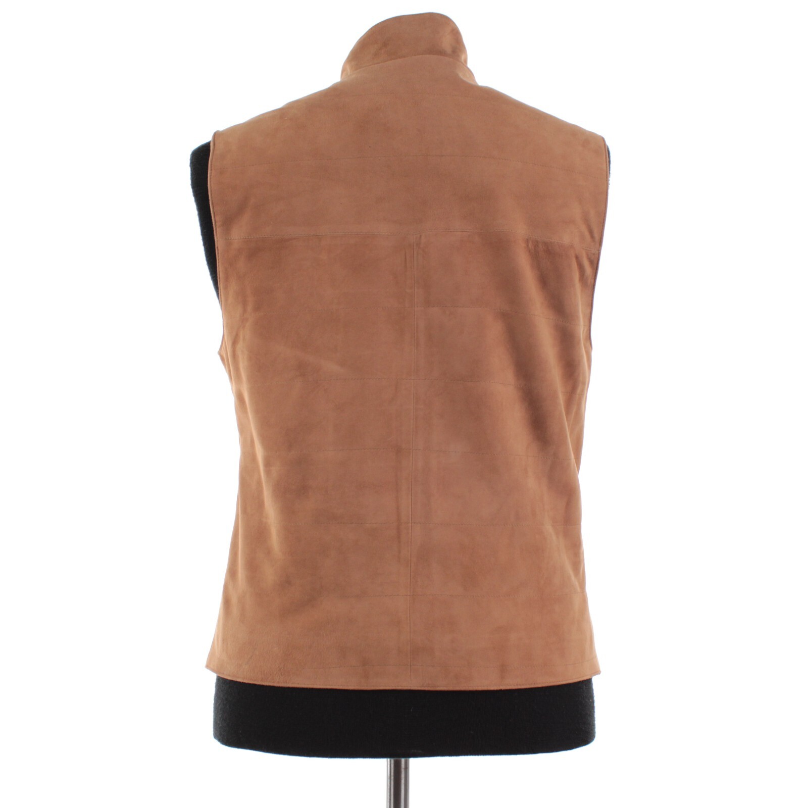 Rifugio NWD Vest / Bodywarmer Size 48 (Small US) In Light Brown Suede Handmade