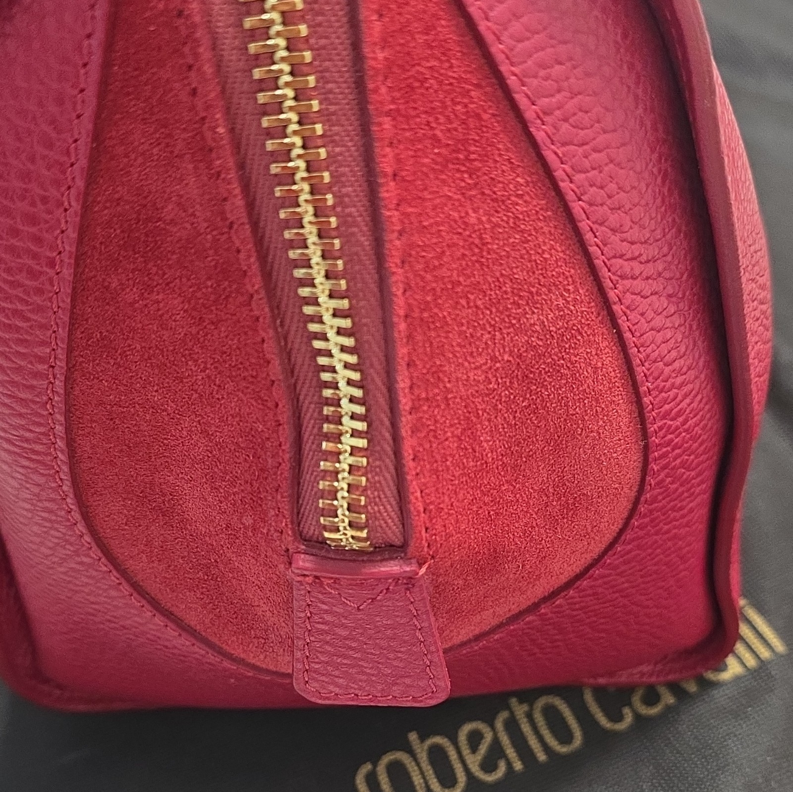 Roberto Cavalli travel bag, red, never used, in its shopping bag.