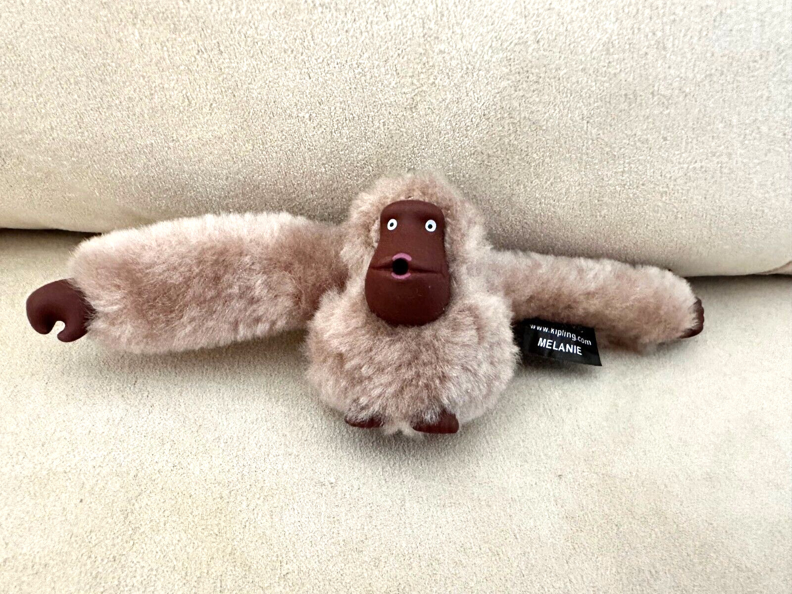 NWT KIPLING MONKEY KEYCHAIN KEY RING CHARM BLACK RED GRAY BLUE GREEN SUCK THUMB