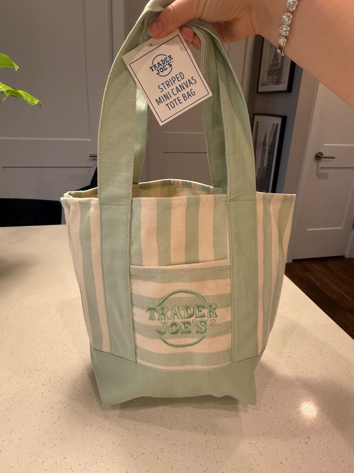 trader joes canvas tote bag