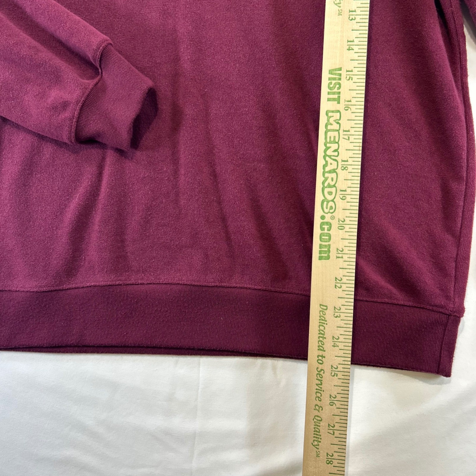 Softies Cozy Minimalist Lounge Set Large Wide Leg V-Neck Two Piece Burgundy