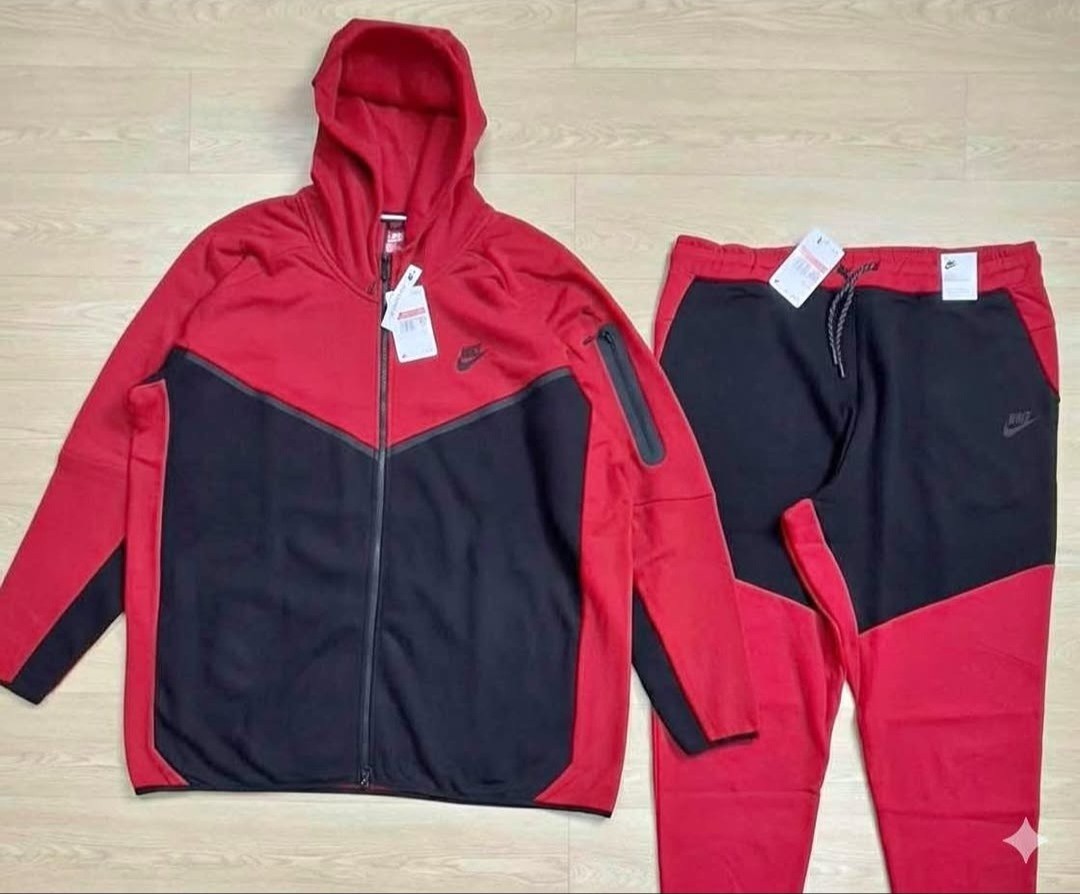 NIKE TECh Fleece Full Zip Up Tracksuit Hoodie & Pants