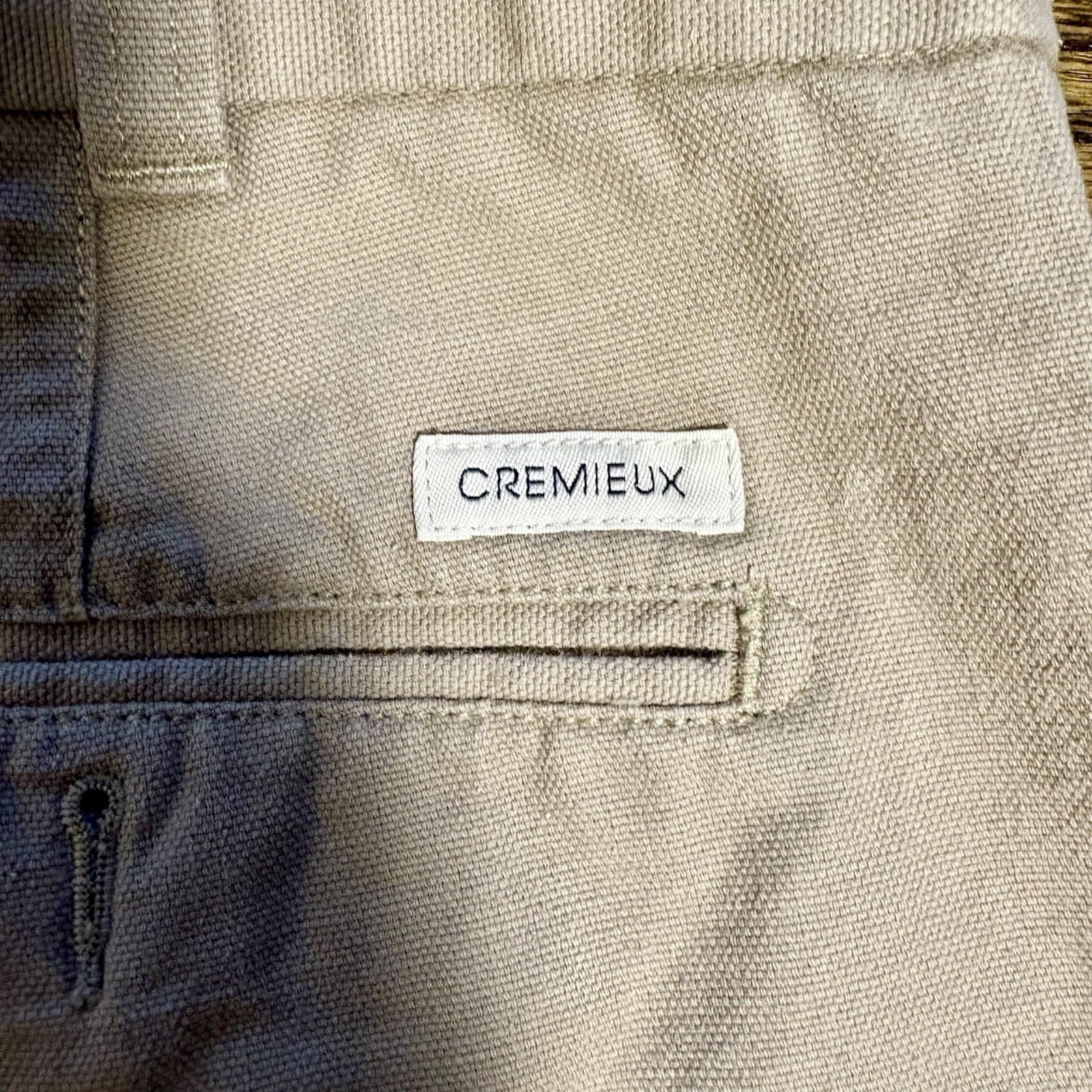 Daniel Cremieux Collection Mens Khaki Pleated Cotton Shorts Tan Size 38