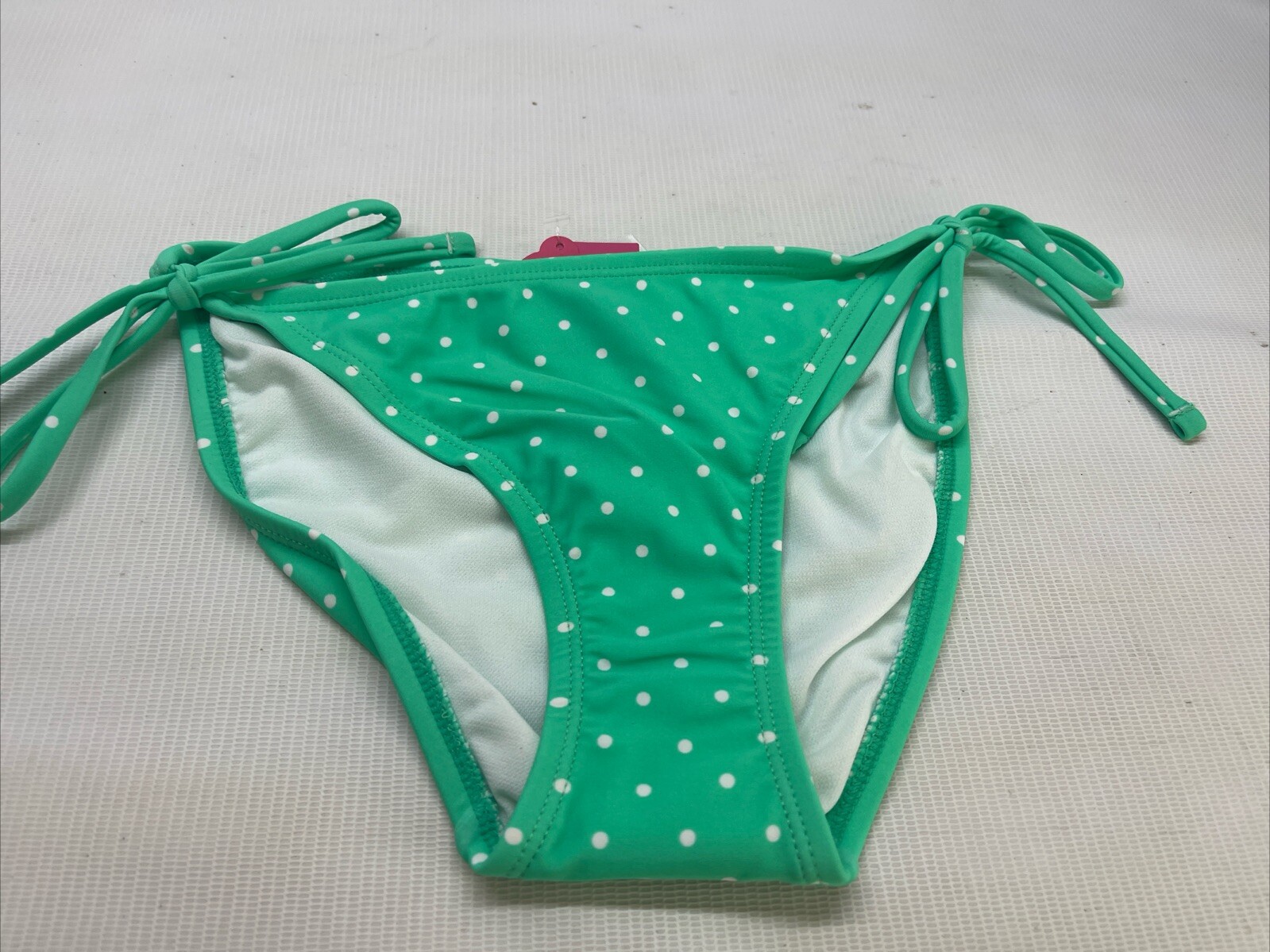Xhilaration Junior’s Mint Green Polka Dot Side-tie Bikini Bottom Small New