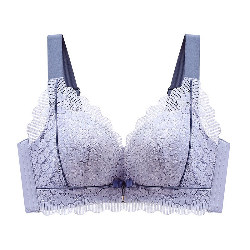 Women Bras Full coverage Wireless Floral Plus Size Push up Thin Underwear 6681
