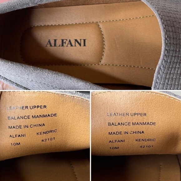 Alfani Kendric Men’s Textured Driving Loafer Shoes Size 10