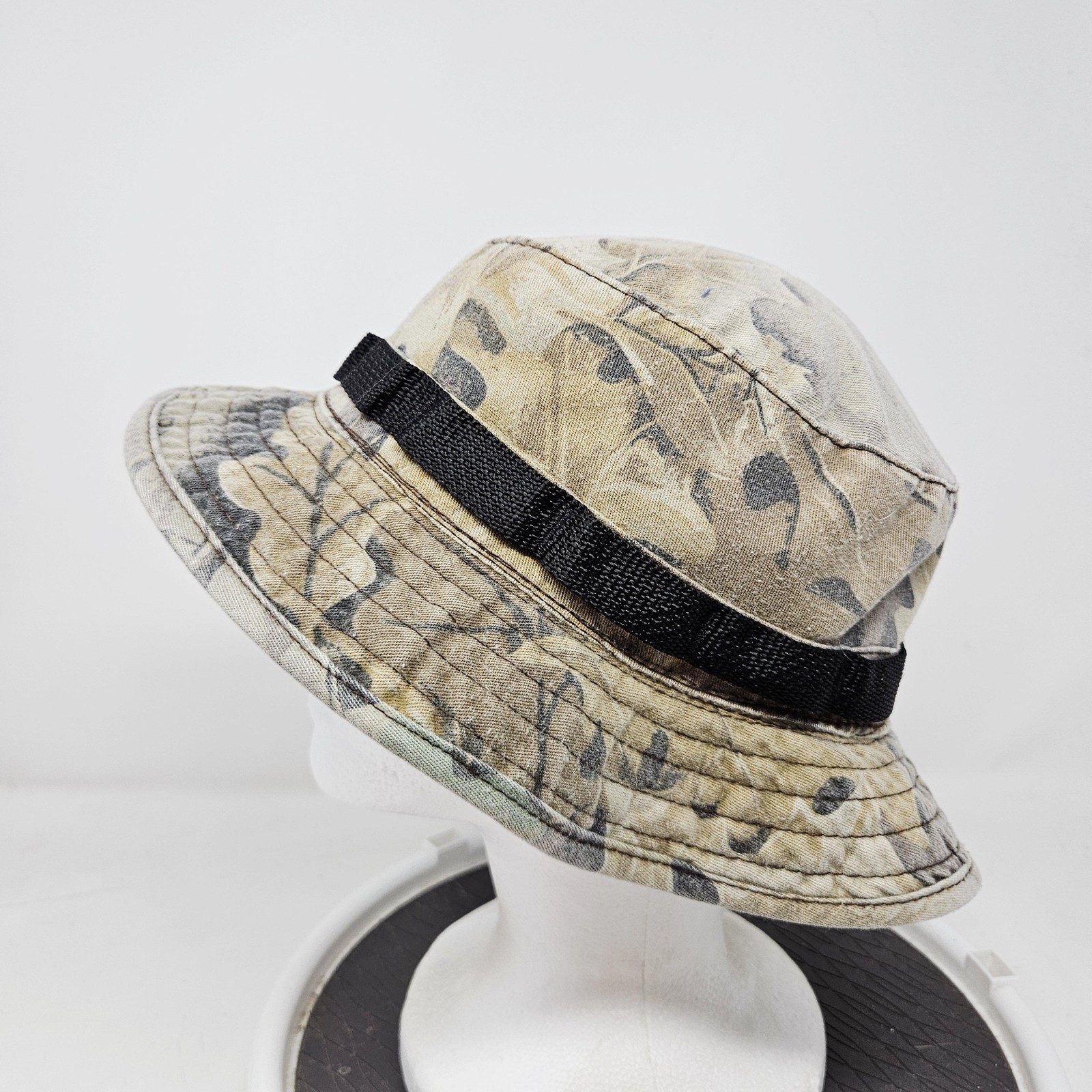 Whitewater Outdoors Hat Cap Boonie Fitted Mens L Beige Camo Hunting Outdoor USA