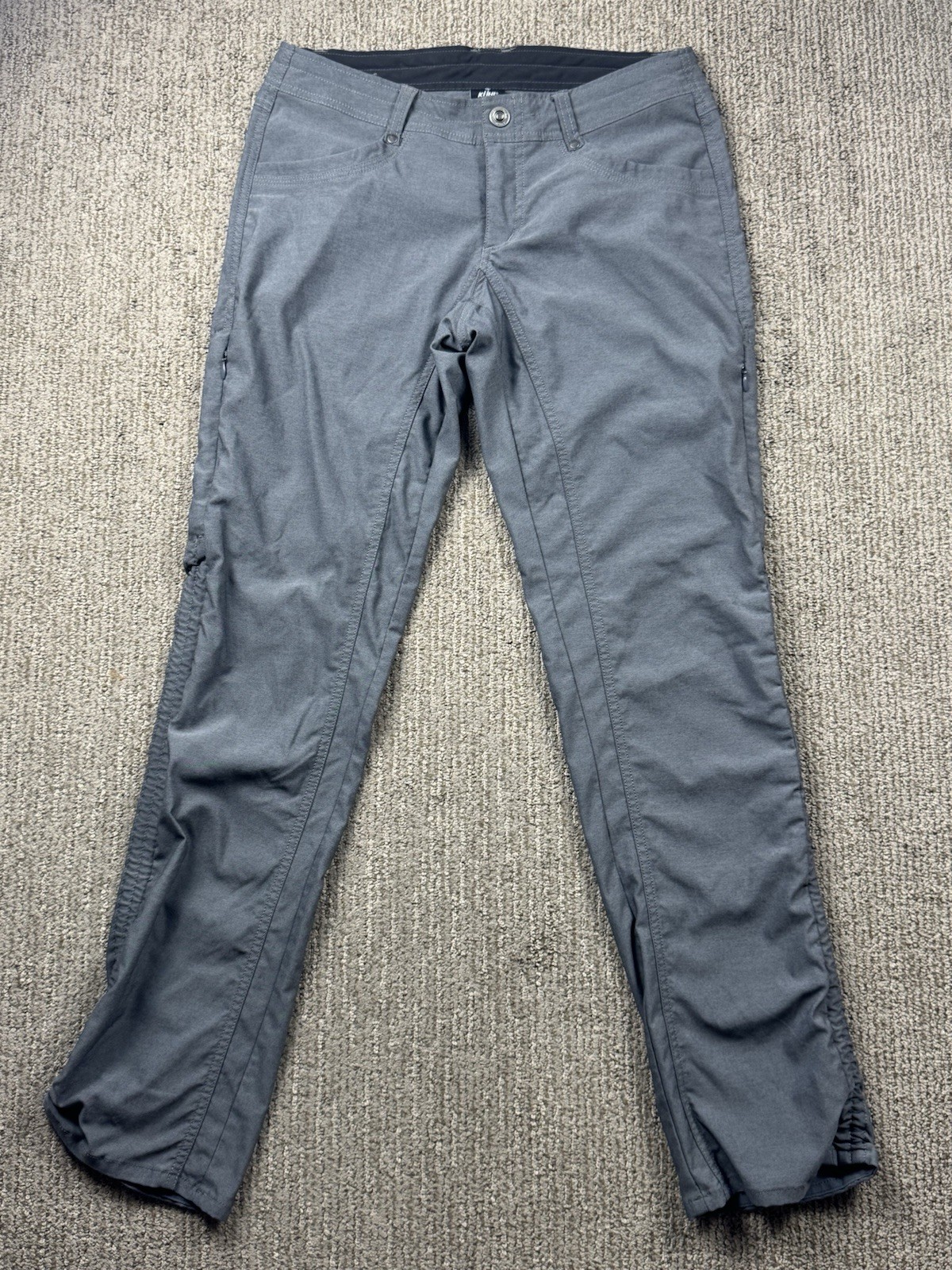 Kuhl Womens 6 Reg Trekr Pant Outdoor Hiking Casual Travel Drawstring Grey