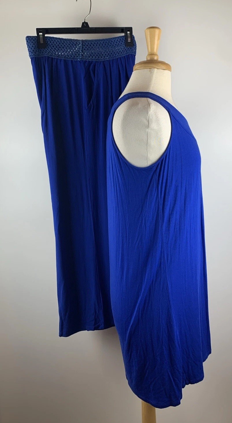 Spense Pantsuit Pants & Matching Tunic Set Outfit Sz. Petite Large Lounge Wear