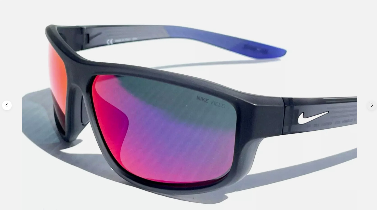 NEW Nike BRAZEN FUEL Matte Grey Frame Field Tint Red Lens Sunglass DJ0804 021