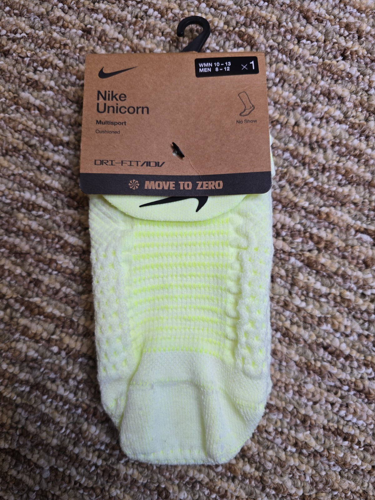 NWT! Nike Unicorn No Show Socks Women’s 10-13 sz Large