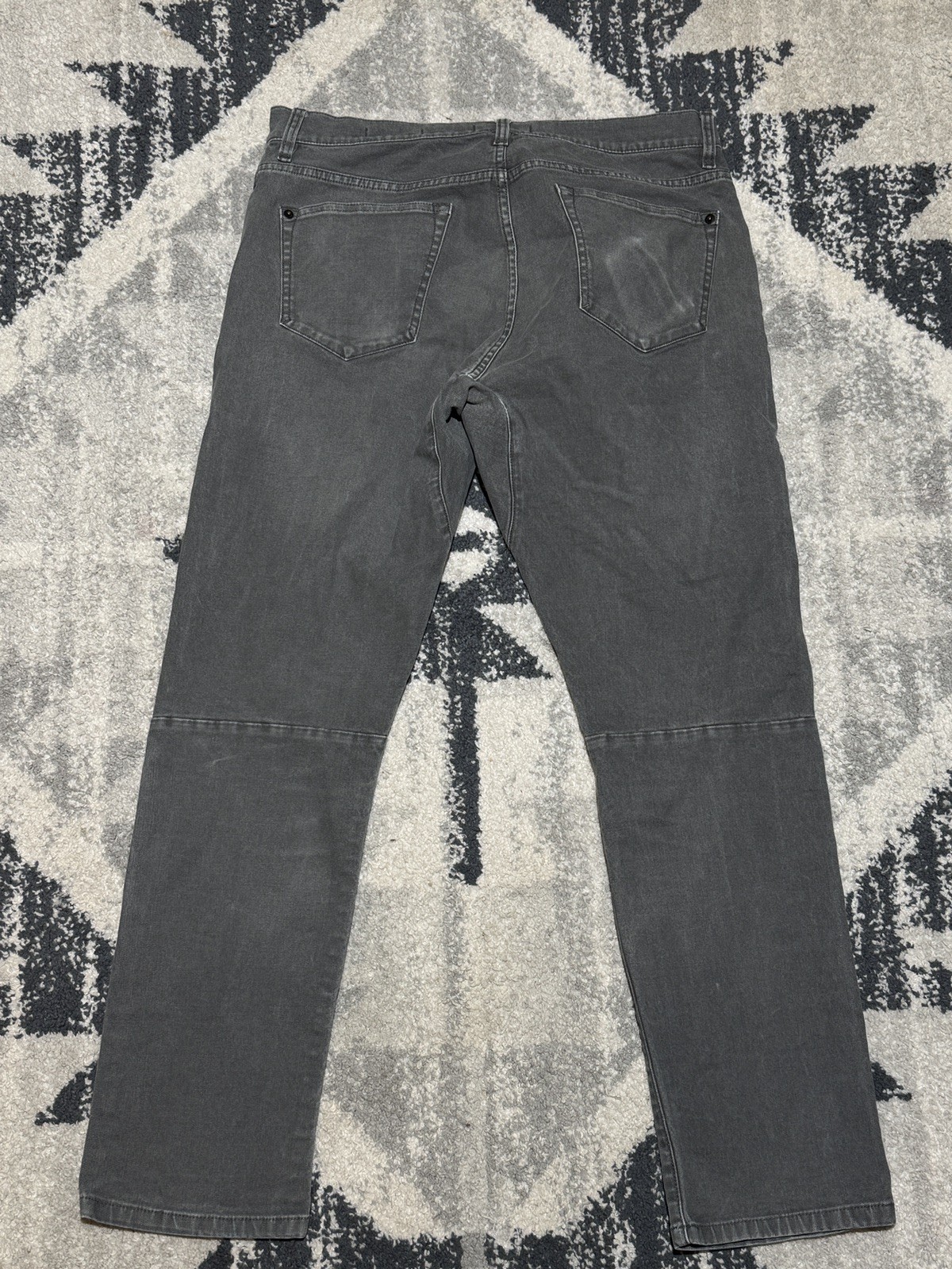 Proof Rover Pants Men 33 X 30 Slim Fit Gray Canvas Five Pocket Straight Jeans