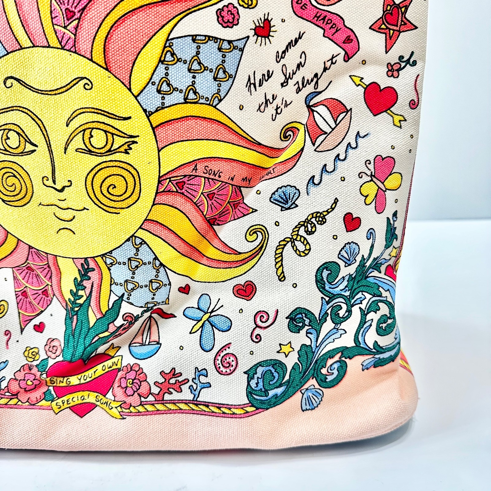 Brighton Siren’s Song Mermaid Canvas Tote Bag New With Tags