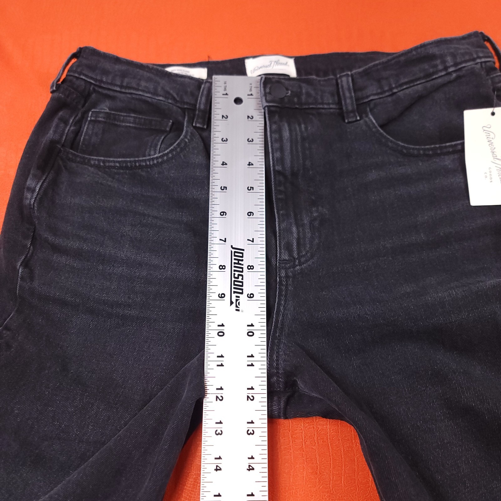 NWT Universal Thread Women’s Stretch High-Rise Flare Jeans Black Size 12 Short