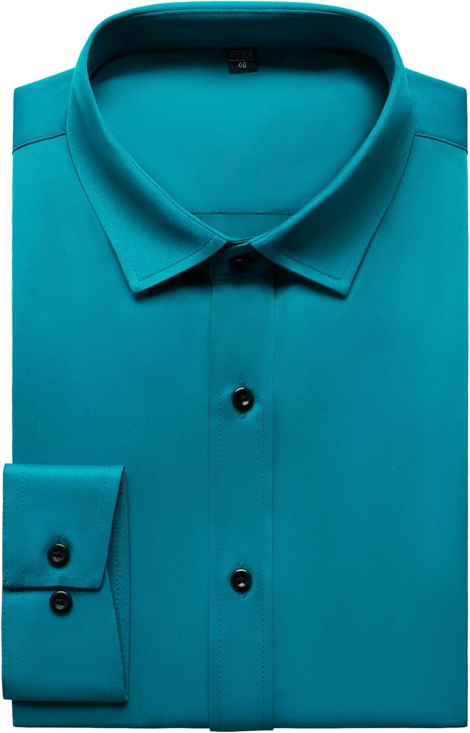 Men’s Wrinkle-Resistant Formal Stretch Dress Shirt, Button Down for Wedding