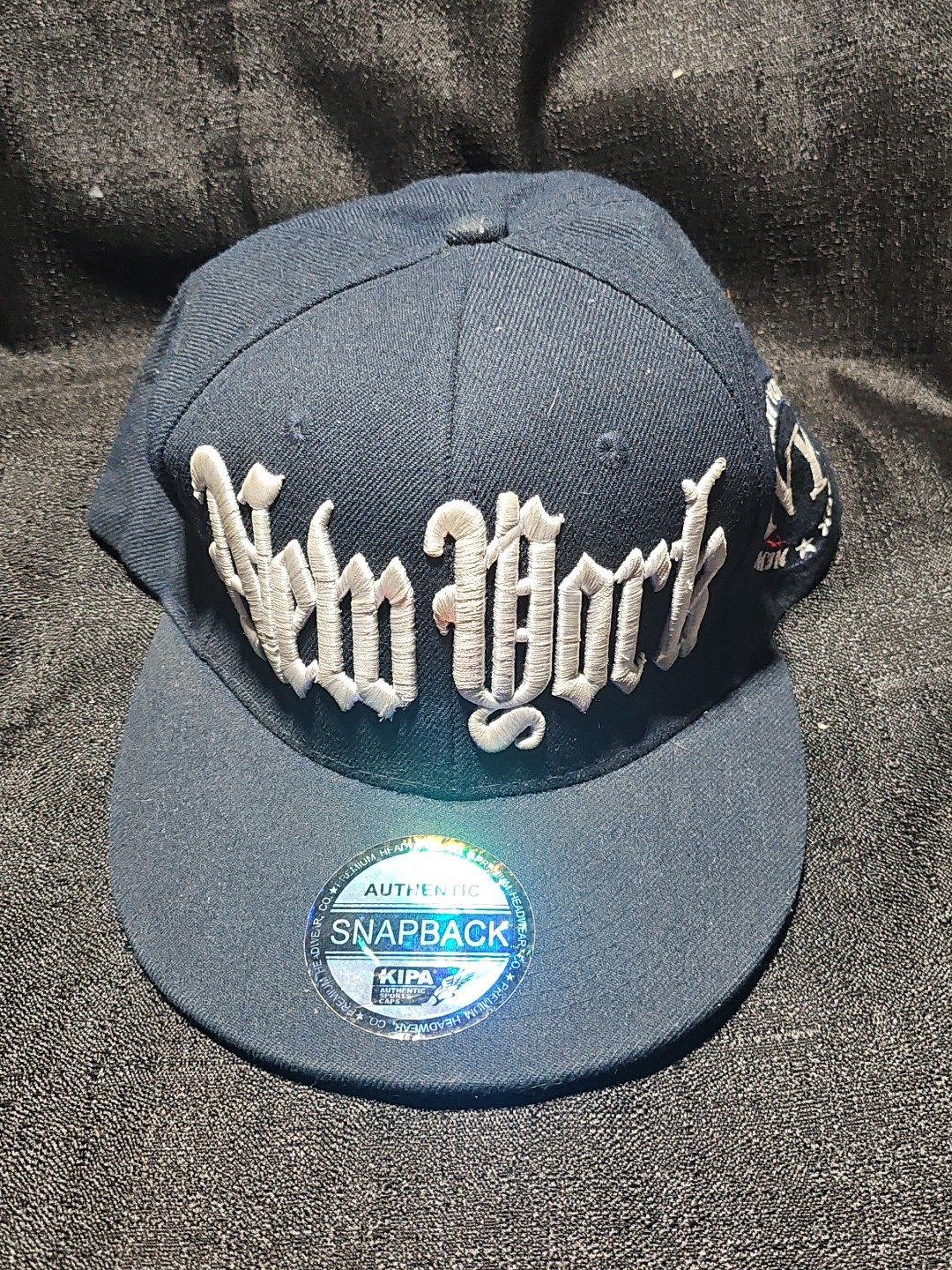 Authentic KIPA Blue New York Snap Back Embroidered Baseball Cap