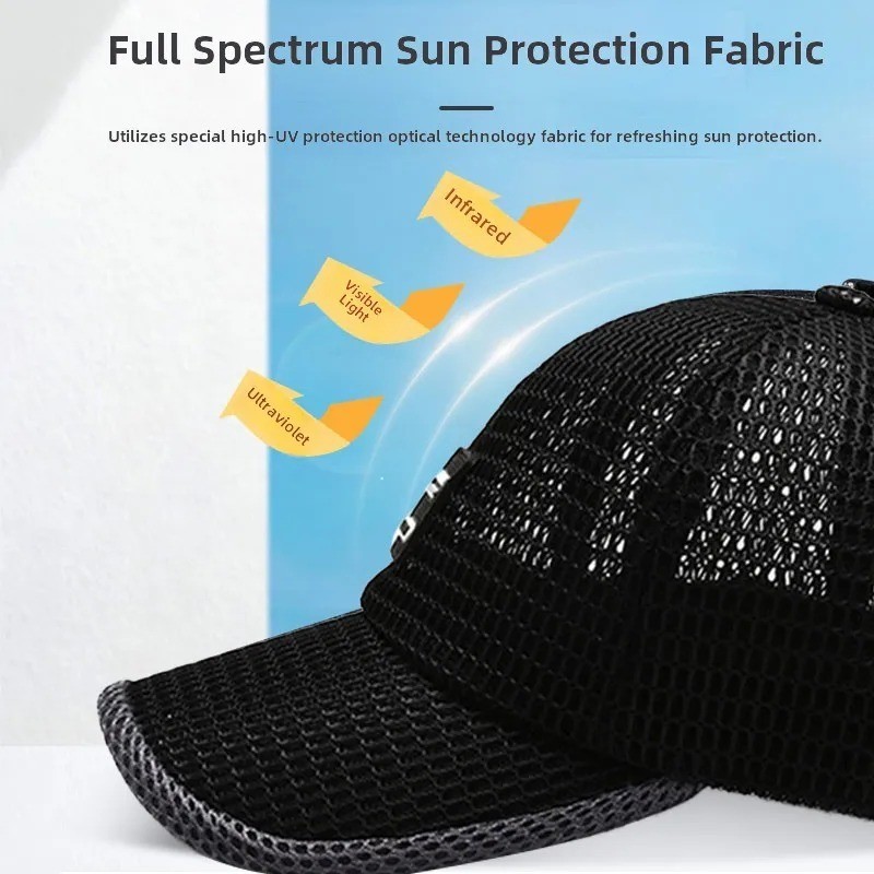 Men’s Breathable Mesh Baseball Cap Summer Outdoor Hat Trucker Cap Gym Fun Gift