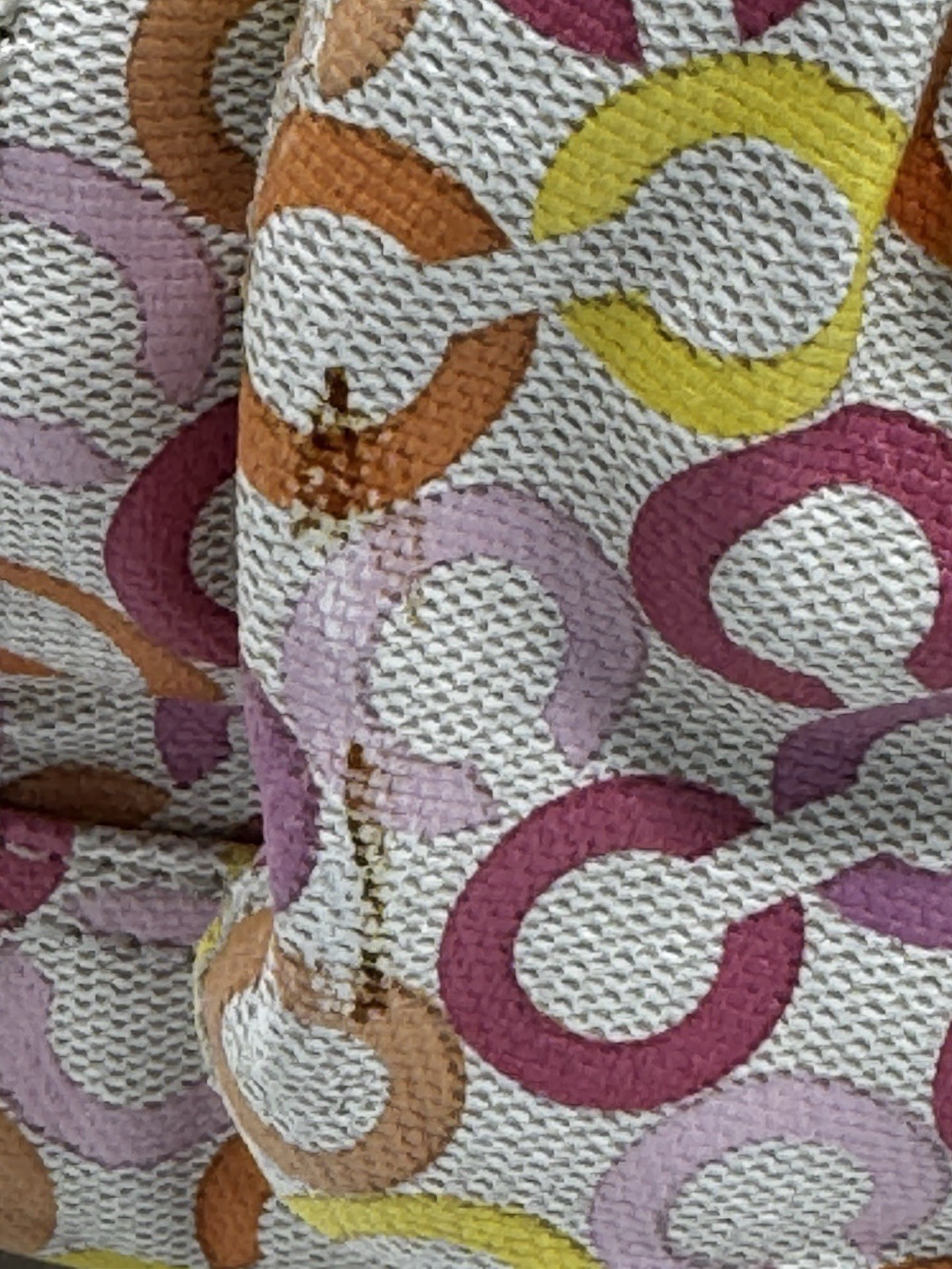 COACH Leah Signature Muti-color Shopper Tote Bag Laptop Commuter Office Shoulder